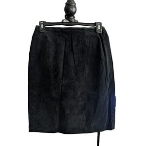Winlit Black Suede Mini Skirt Size 7/8